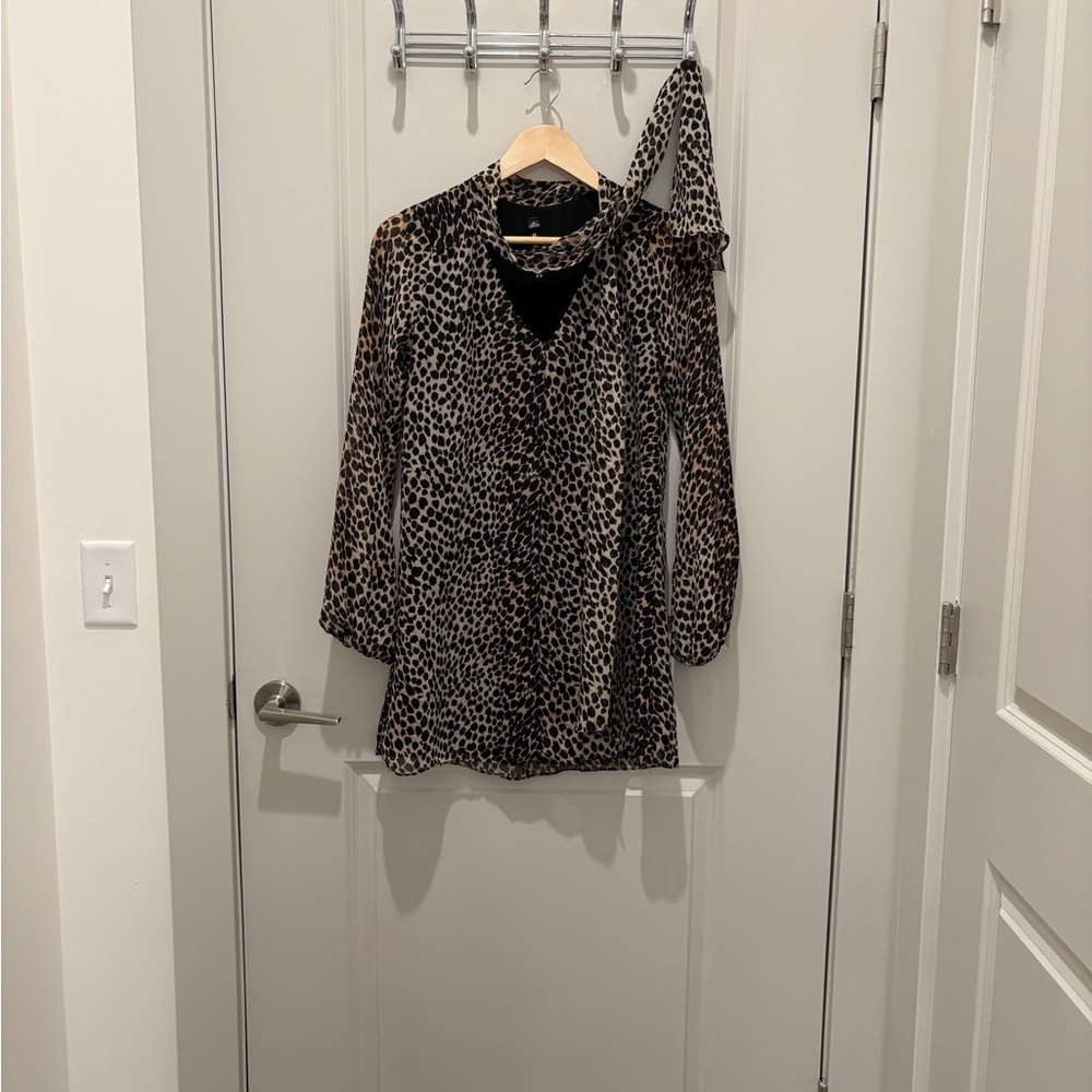 Leopard Print Mini-Dress
